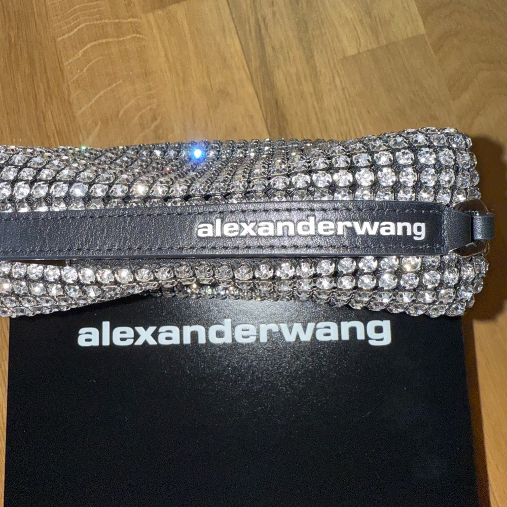 Alexander Wang Black Crystal-Studded Pouch - Picture 2 of 4